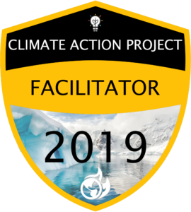 Climate Action Project Facilitator 2019 digital badge